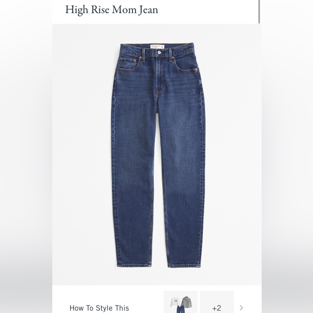 High Rise Abercrombie & Fitch denim Mom Jeans